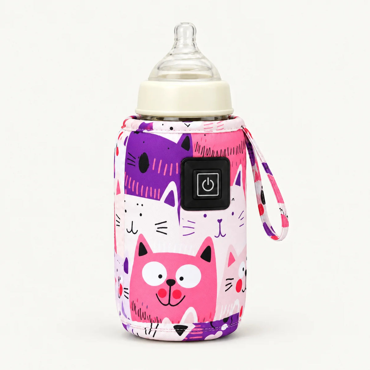 #Style A | WarmGo USB bottle warmer, pink print