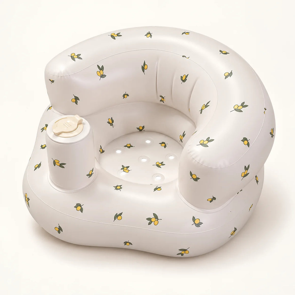 #Olive flower | NestGo inflatable baby seat, olive print