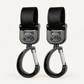 #Close black | StrollHooks pair with carabiner clips