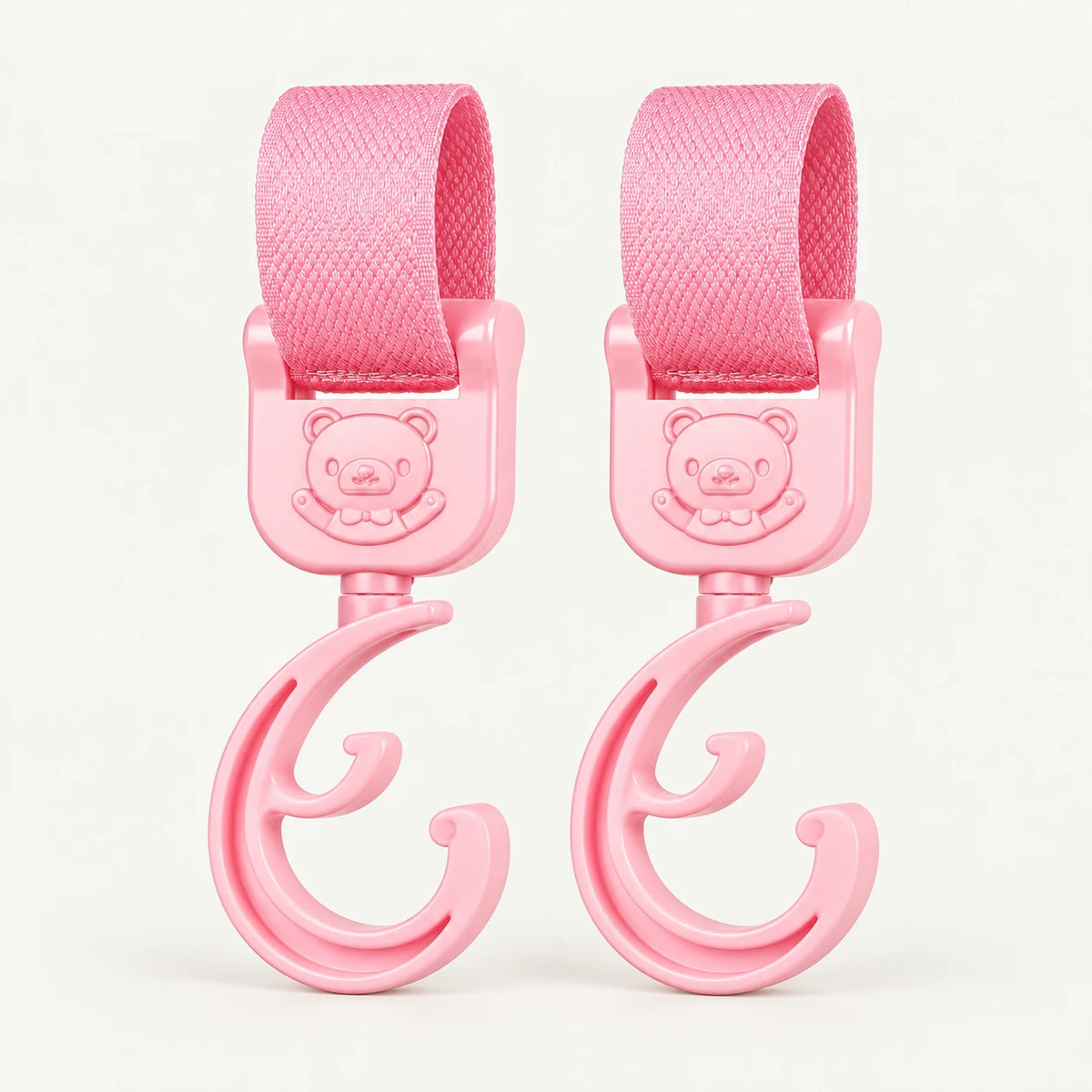 #Cartoon pink | StrollHooks pair with open hooks