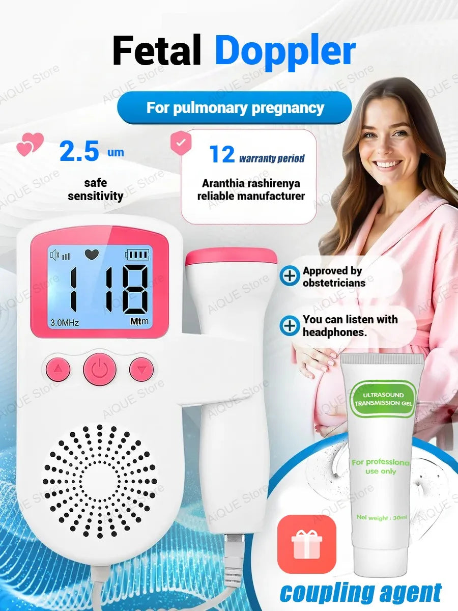 Mother Bloom HeartListen™ – At-Home Fetal Doppler